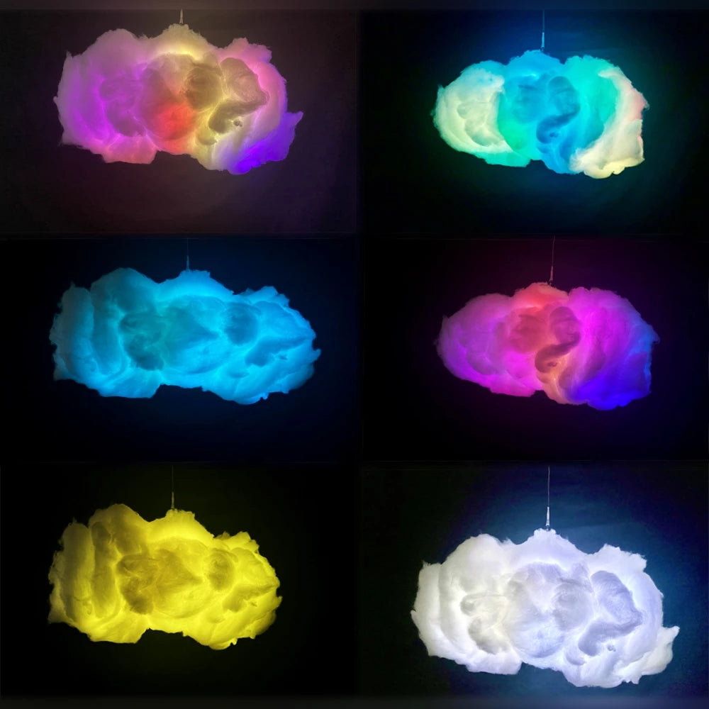 3D Cloud Light Chandelier Lamp with Music