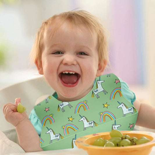 Designer Silicone Baby Eating Bib